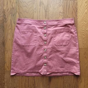 LOFT Skirt Button Front Size 16